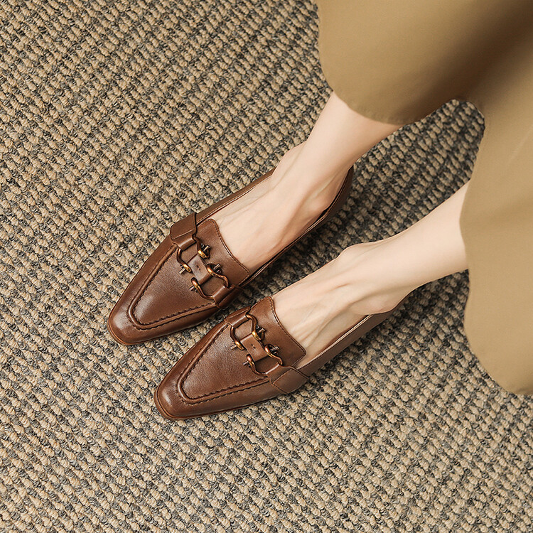deep-mouth-flat-shoes-in-brown-and-caramel_3 Deep Mouth Flat Shoes in Brown and Caramel