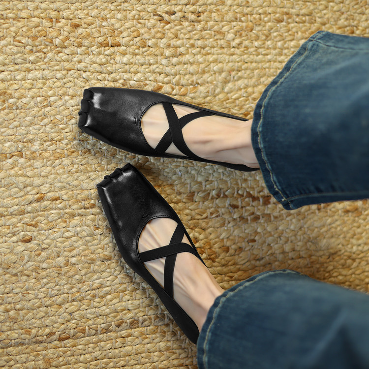 minimalist-square-toe-low-chunky-heel-flat-shoes-for-women_4 Minimalist Square Toe Low Chunky Heel Flat Shoes for Women