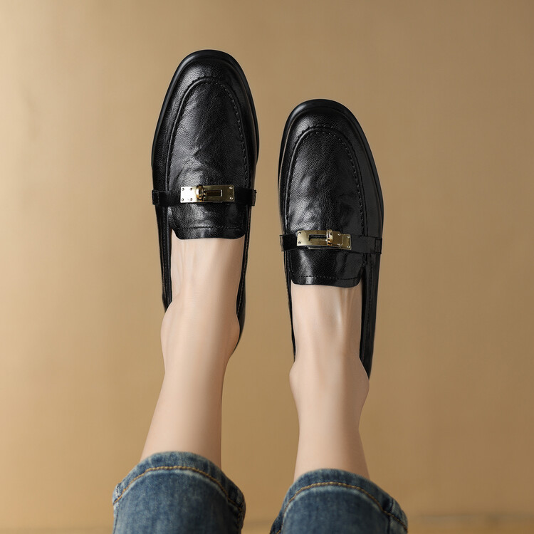 womens-deep-mouth-flat-shoes-low-heel-slip-on_4 Women's Deep Mouth Flat Shoes Low Heel Slip-On