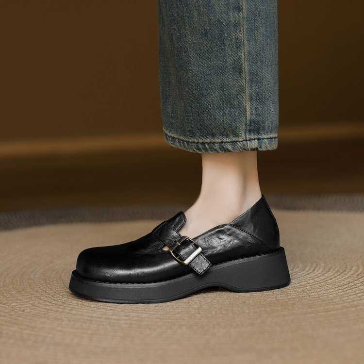 womens-retro-round-toe-slip-on-flat-shoes_3 Women's Retro Round Toe Slip-On Flat Shoes