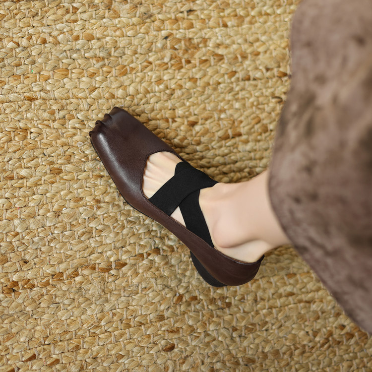 womens-vintage-round-toe-chunky-mid-heel-cross-strap-flat-shoes_1 Women's Vintage Round Toe Chunky Mid Heel Cross Strap Flat Shoes
